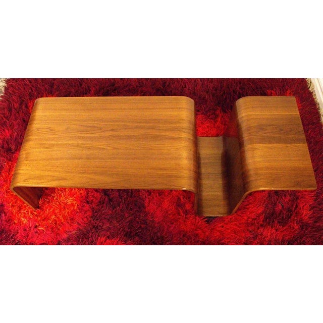 Brown Swedish Walnut Coffee Table by Jonas Ihreborn for Swedese, 2000s For Sale - Image 8 of 11