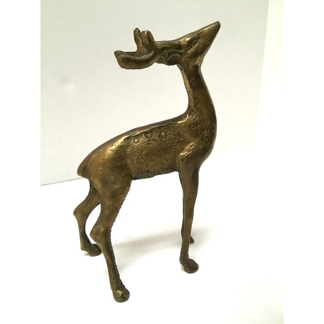 Vintage Brass Deer Figurines Pair Chairish