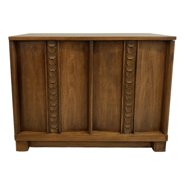 Mid 20th Century Transitional Soft Brutalist Liquor Cabinet For Sale