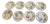 Antique Victorian Plates by Brownfield & Sons, 1880, Set of 8 For Sale