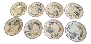 Antique Victorian Plates by Brownfield & Sons, 1880, Set of 8