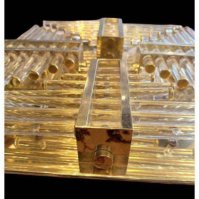 Gold Palme Leuchten Lighting by Ernst Palme, Germany, 1970, Set of 3 For Sale - Image 8 of 12