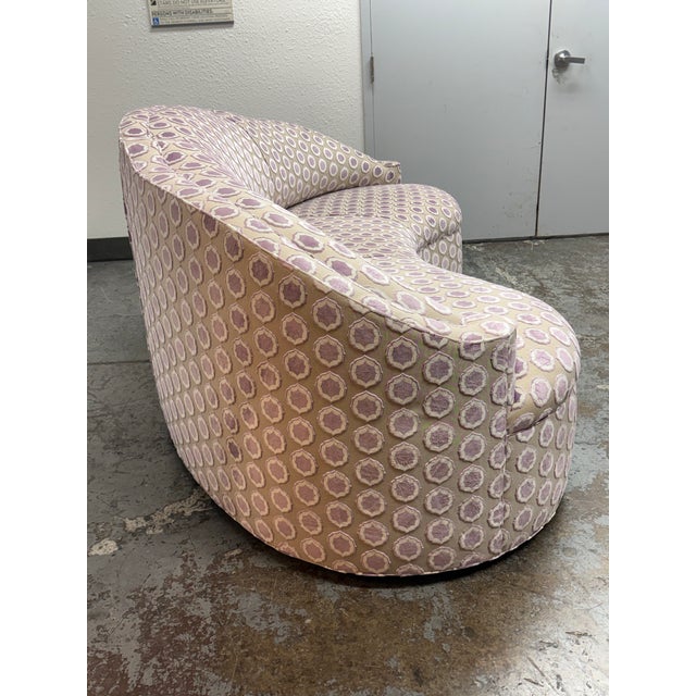 Fitzgerald Serpentine Sofa + Manuel Canovas Upholstery For Sale In San Francisco - Image 6 of 12