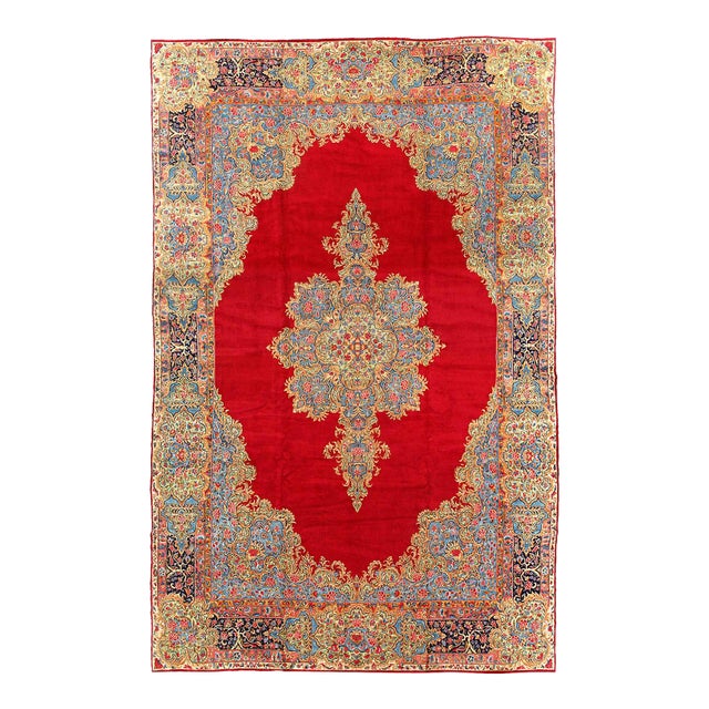 1960s Pasargad DC Red Persian Kerman Rug For Sale