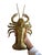 Vintage Large Brass Lobster Figure with removable lid, stretches to 20" long and 12" wide. At a heft 4.5 lbs and 4" tall,...