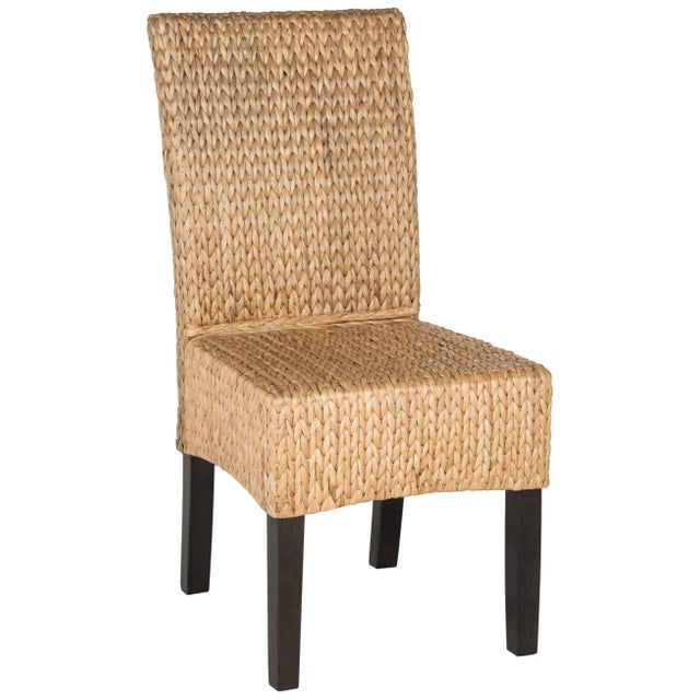 Anna 18''H Wicker Dining Chair in Natural - a Pair For Sale - Image 4 of 8
