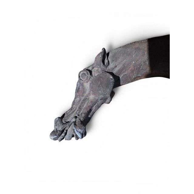 Greek Horse Sculpture on Granite Base by Alfredo Lanz, Italy, 1950s For Sale - Image 10 of 12