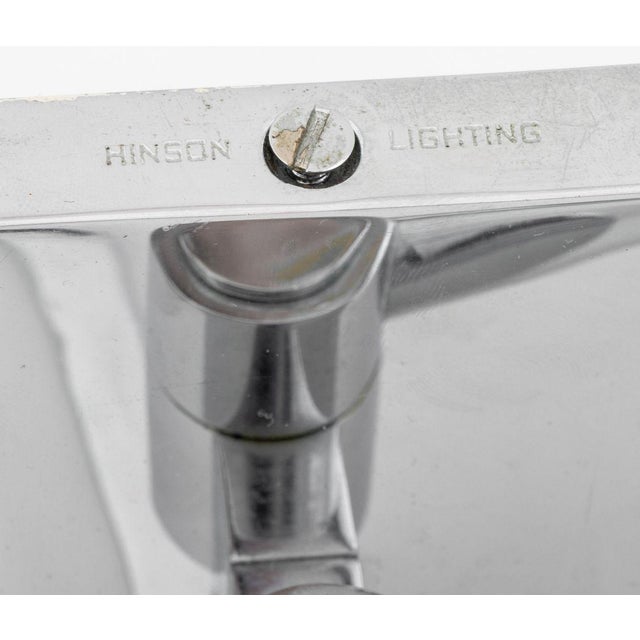 Late 20th Century Hinson Lighting Chrome Swing-Arm Wall Lights, Pair For Sale - Image 9 of 13