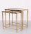 Gold Hollywood Recency Brass Side Tables, France, 1970s, Set of 2 For Sale - Image 8 of 11