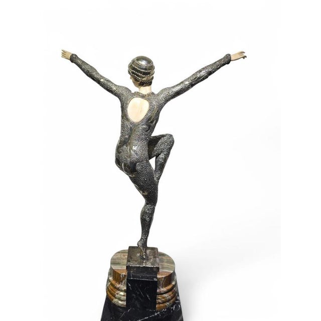 Demeter H. Chiparus, Art Deco Figure, 1920, Silvered Bronze For Sale - Image 8 of 17