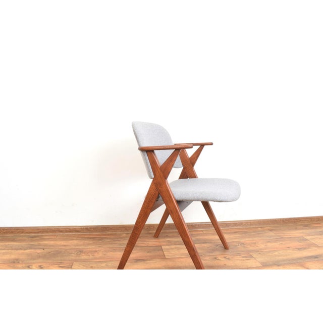 Wood Mid-Century Modern Swedish Oak Chair from Broderna Johansson, 1960s For Sale - Image 7 of 12