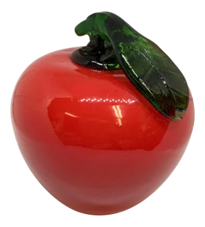 Vintage Murano Glass Apple Paperweight