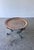 38" Hollywood Regency 1950s Moroccan Hand-Hammered Copper Tray Top Coffee Table With Wrought Iron Base For Sale - Image 11 of 18