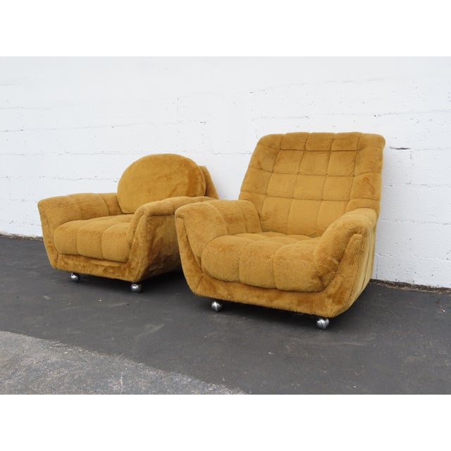Mid-Century Modern Mid Century Modern Lounge Chairs a Set of Two 6388 For Sale - Image 3 of 16