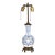 Late 19th Century Blue and White Chinese Porcelain & Brass Table Lamp For Sale