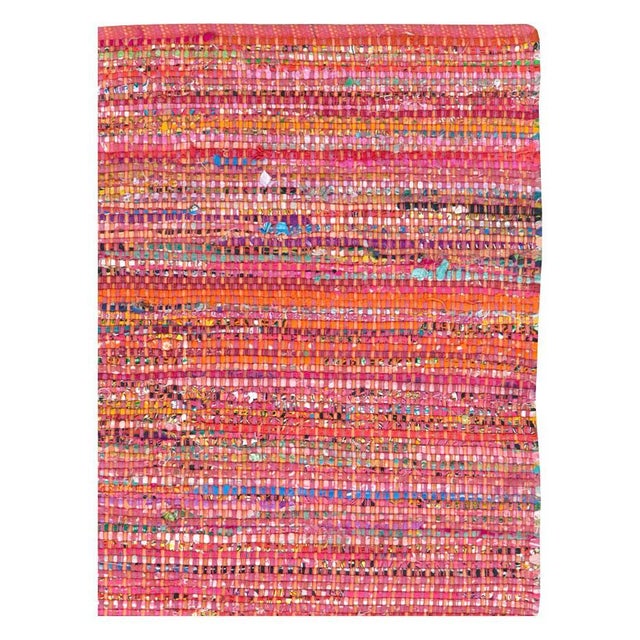 A vintage American rag rug handmade during the mid-20th century. Measures: 3' 6" x 5' 8" North American rugs & carpets:...