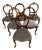 Antique Victorian Walnut Carved Balloon Back Dining Chairs, 1850, Set of 6 For Sale