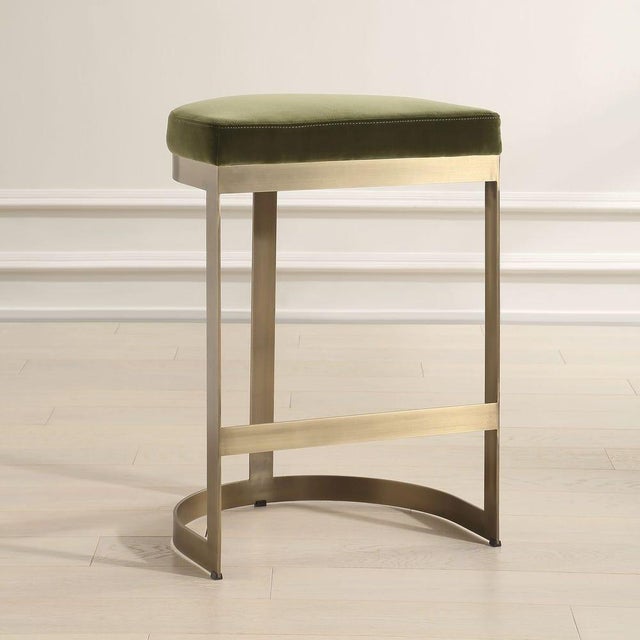 Uttermost Moss Color Counter Stool For Sale - Image 4 of 8