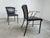 Vintage Black Leather Dining Chairs attributed to Arrben, 1980s, Set of 4 For Sale - Image 10 of 14