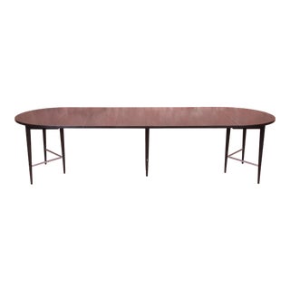 Paul McCobb Irwin Collection Black Lacquered Extension Dining Table, Newly Refinished For Sale