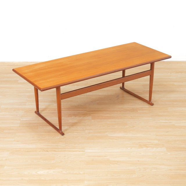 Wood 1960s Danish Teak Coffee Table For Sale - Image 7 of 10