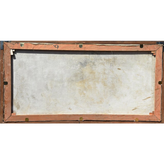 Helmut Diekmann, Landscape with Figures, 1963, Oil Painting on Canvas, Framed For Sale - Image 11 of 12