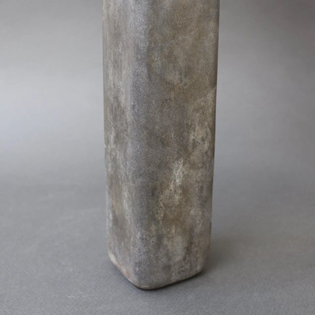 Gray Italian Vintage Scavo Murano Glass Excavation Vase by Alfredo Barbini, 1970s For Sale - Image 8 of 18
