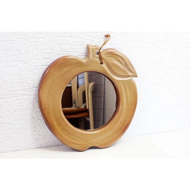 Vintage Ceramic Apple Mirror, 1970s For Sale - Image 11 of 11