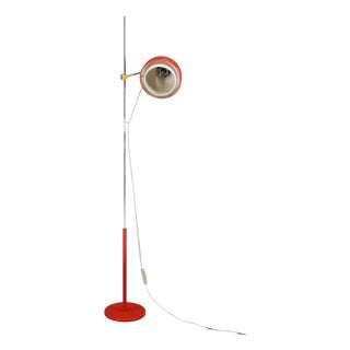 Red Floor Lamp attributed to Josef Hurka, Czechoslovakia, 1970s For Sale