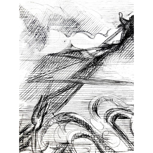 Wood Jacques Villon - Surreal Cubism - Original Etching 1946 For Sale - Image 7 of 10