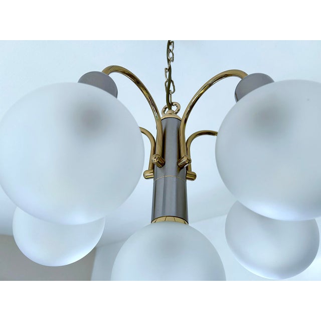 Vintage Glass Cascade Chandelier, 1970s For Sale - Image 6 of 17