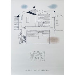 Robert Gwathmey, Vintage Lithograph Poster Robert Gwathmey Terry Dintenfass Gallery NYC For Sale