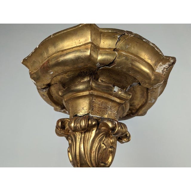 Baroque Torcheres in Golden Wood, 1800s, Set of 2 For Sale - Image 18 of 18