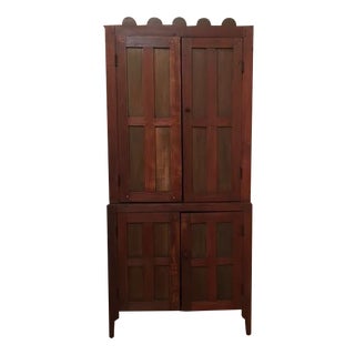 Scalloped Pine Hutch For Sale