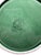 Asparagus Vintage Bordallo Pinheiro Green Majolica Basketweave Cheese & Cake Platter For Sale - Image 8 of 12