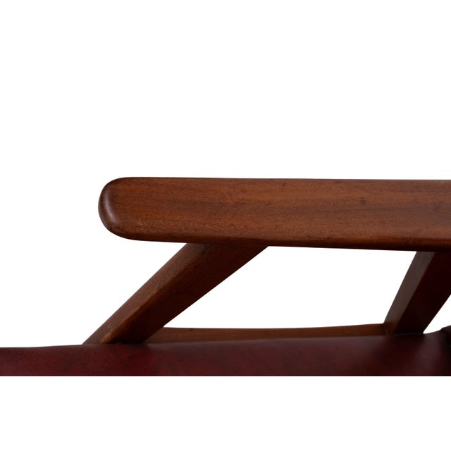 Brown Teak High Back Lounge Chair, Holland, 1960s For Sale - Image 8 of 11