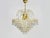 Gold Chandelier in Brass Crown Ceiling Light, 6 Floors, 3 Lights, 1980s For Sale - Image 8 of 8