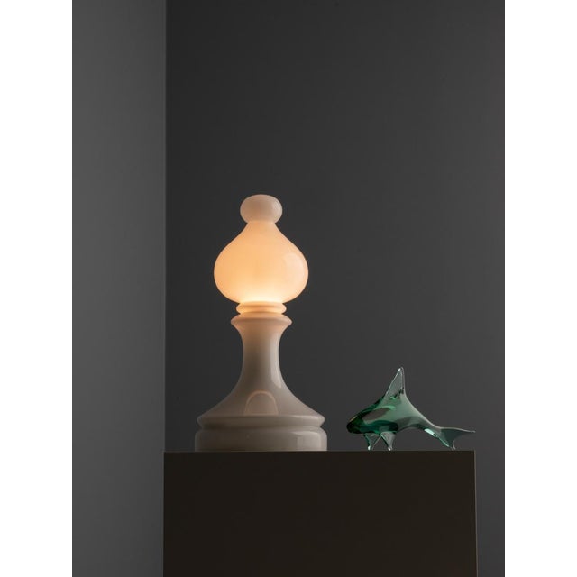 Bishop Glass Table Lamp from Ivan Jakeš, Czechoslovakia, 1970s For Sale - Image 4 of 6