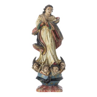 Portuguese Artist, Our Lady of the Conception, 18th Century For Sale