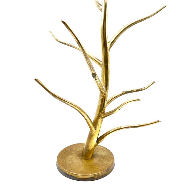 Mid-Century Brass Plant-Shaped Stand, Italy, 1970s For Sale - Image 4 of 14
