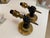 Art Deco 1930s Maison Charles French Brass Fist and Torch Wall Sconces - Set of 2 For Sale - Image 3 of 7