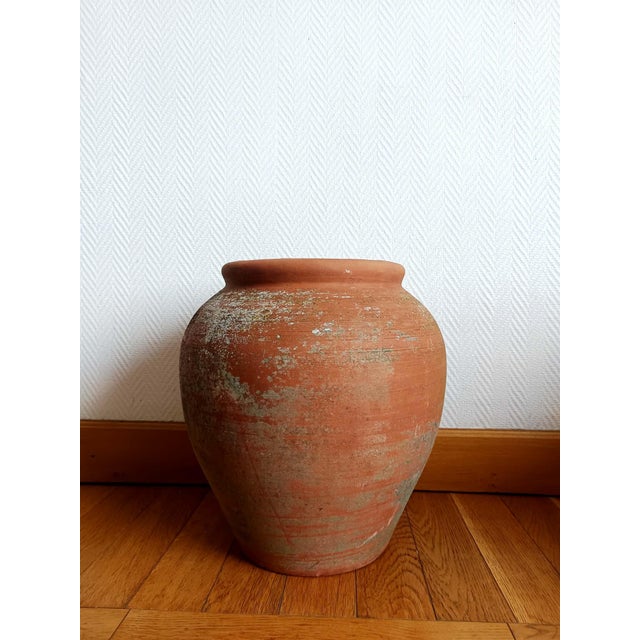 Superb terracotta pot, baluster-shaped with a slightly tapered base. Beautiful patina from age and use, no chips or...