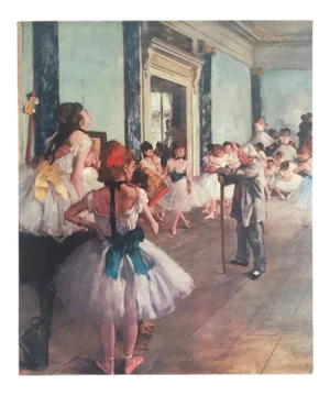 Edgar Degas Vintage 1960 Impressionist Large Fine Art Lithograph Print " La Classe De Danse " 1874