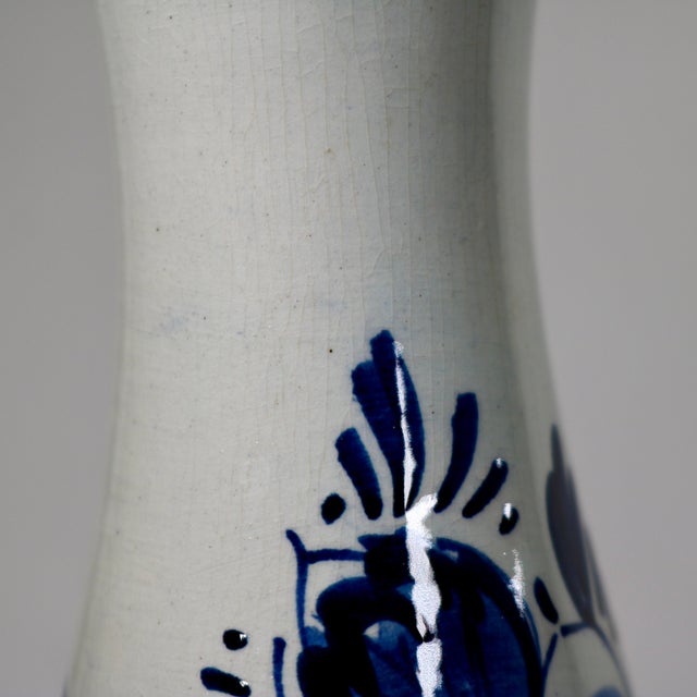 Mid-Century Blue and White Delft Bud Vase For Sale - Image 11 of 11