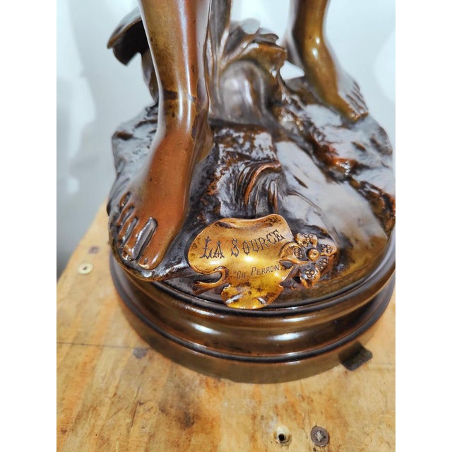 Large Bronze Figurine by Charles Théodore Perron, 1880s For Sale - Image 3 of 14