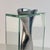 Metal Twisted Tornado Flower Vase in Aluminum and Glass from Lisa Mori, Italy, 1980s For Sale - Image 7 of 12
