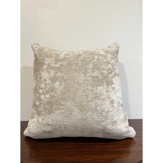 Velvet Back Pillow Made from Antique Handwoven Kilim Rug For Sale In Atlanta - Image 6 of 7