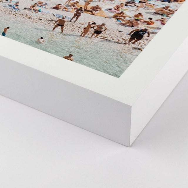 DESCRIPTION: Poligano a Mare 4 by Natalie Obradovich in White Framed Paper, Large Art Print SPECIFICATIONS: Type: Framed...