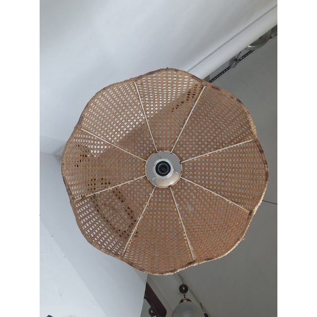 Chandelier in Vienna Straw, 1960s For Sale - Image 10 of 13