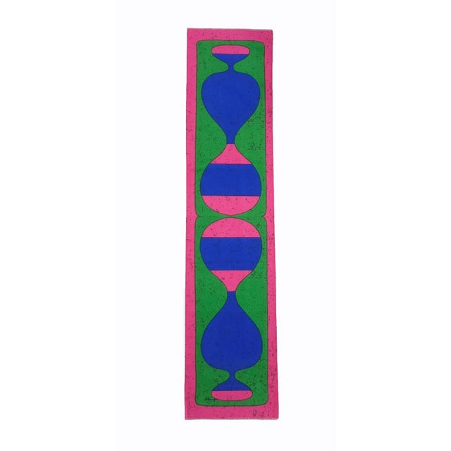 Mid-Century Modern German Pop Art Screen-Printed Wall Hanging by Traute Sänger, 1970s For Sale - Image 4 of 4